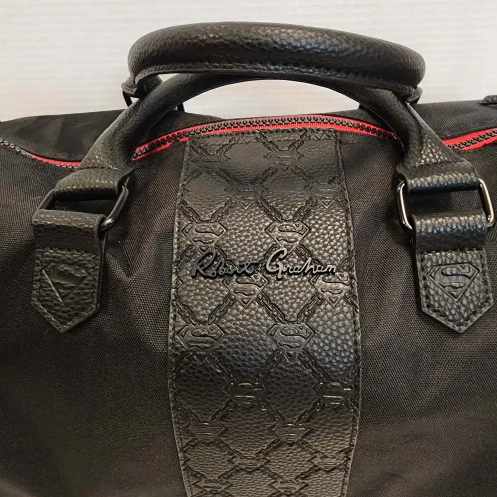 Robert Graham x Superman Limited Edition Duffle Bag Weekender Travel Black New